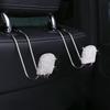 2 крючка-вешалки для подголовника заднего сиденья автомобиля, органайзер, аксессуары, легко установить