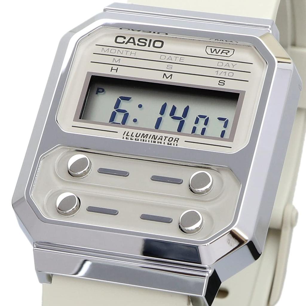 Цифровые часы Replica Design Overseas Model Beige Urethane Band [Casio] A100WEF-8A Mens [Товар]