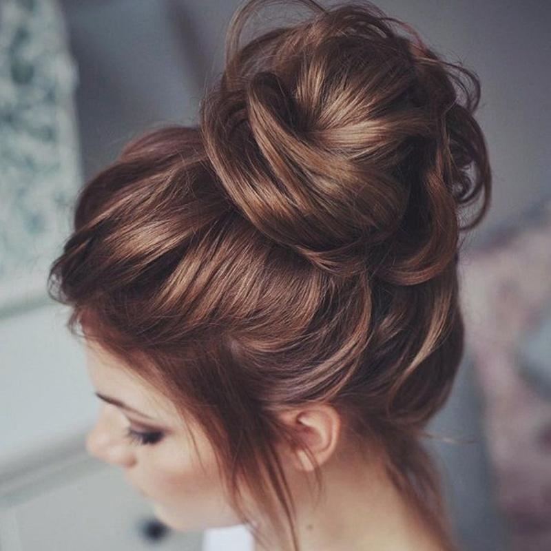 1 шт., резинки для волос из синтетических шиньонов, наращивание волос, накидка на хвост, булочка, аксессуары для волос