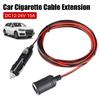 Car Splitter Auto Accessories Socket Plug With 15A  Fuse Charger Cable 3.7M 12V 24V Car Cigarette Lighter Extension Cord