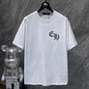 GZ-8933 CHROME HEARTS 2025 Летняя новая высококачественная хлопковая свободная футболка с круглым вырезом большого размера для мужчин и женщин, парная футболка