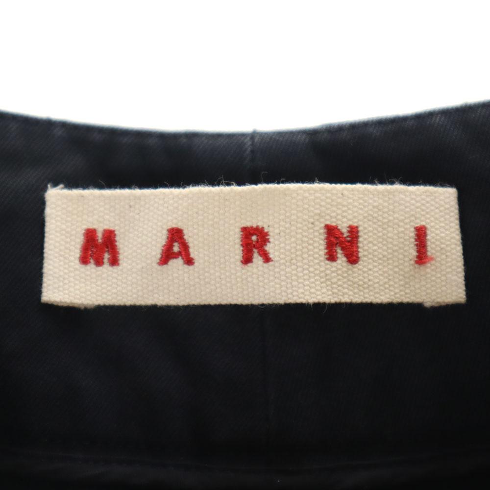 MARNI made in Italy cropped Wide pants 38 Navy Women Used