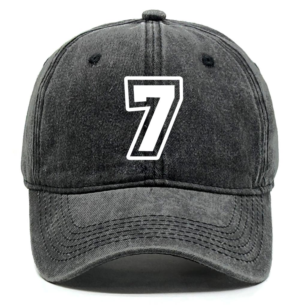Numbers 0 to 9 Print Unisex Baseball Cap Cap For Man Lightweight Non-Stretch Fabric Adjustable Baseball Caps One Size Fits All