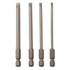 Набор из 4 бит длиной 100 мм для отвёрток с шестигранной головкой Torx, крестообразной, плоской и шлицевой головкой, а также для электрических отвёрток с шестигранным наконечником 1/4 дюйма.