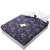 Printed Waterproof Bed Mattress Protector Anti-mite Bed Mattress Topper Breathable Soft Bed Cover No Pillowcase