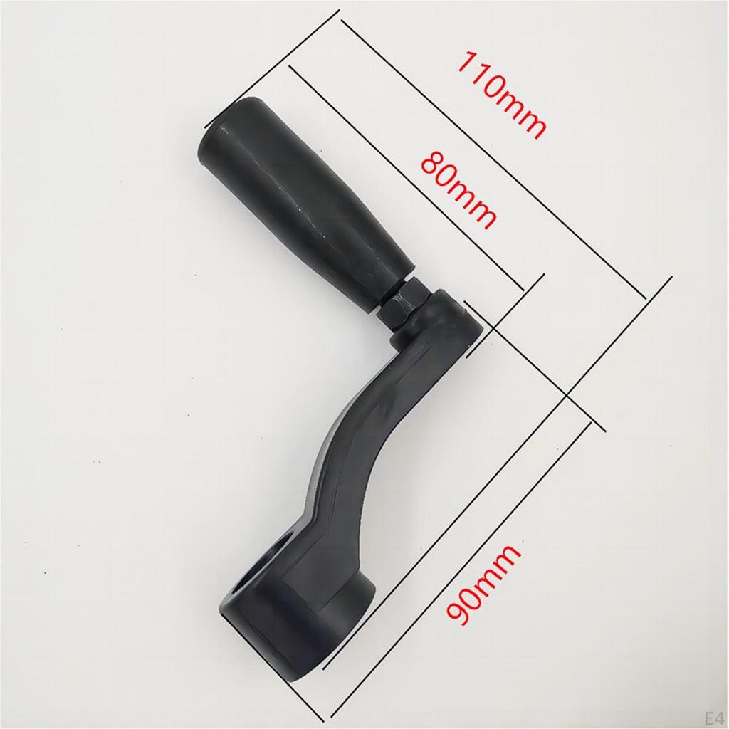 Nylon Crank Handle Embedded Design Spare Parts Replacement for Industry Mechanical Equipment Simple