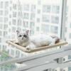 Креативная подвесная кровать для кошек Уютная прямоугольная жердочка на окно для питомца Съемная Прочная Присоска Гнездо для кошки Легко собирается