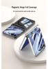 Чехол для Samsung Z Flip 8: Прозрачный, Магнитный, Беспроводная зарядка, Мягкий дизайн с подушками безопасности, Однотонный.