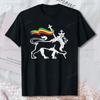 Lion of Judah Carrying Rastafari Flag Art Rasta Weed  Unisex Top T-Shirt Black Cool Casual Cotton T Shirt Unisex Clothing Ropa Hombre