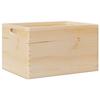 Wooden Box with Handles 40x30x23 Cm Solid Pine Wood