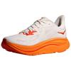HOKA  Clifton 10 Frost Orange Zest Women Sneakers White 1162031-FGZ