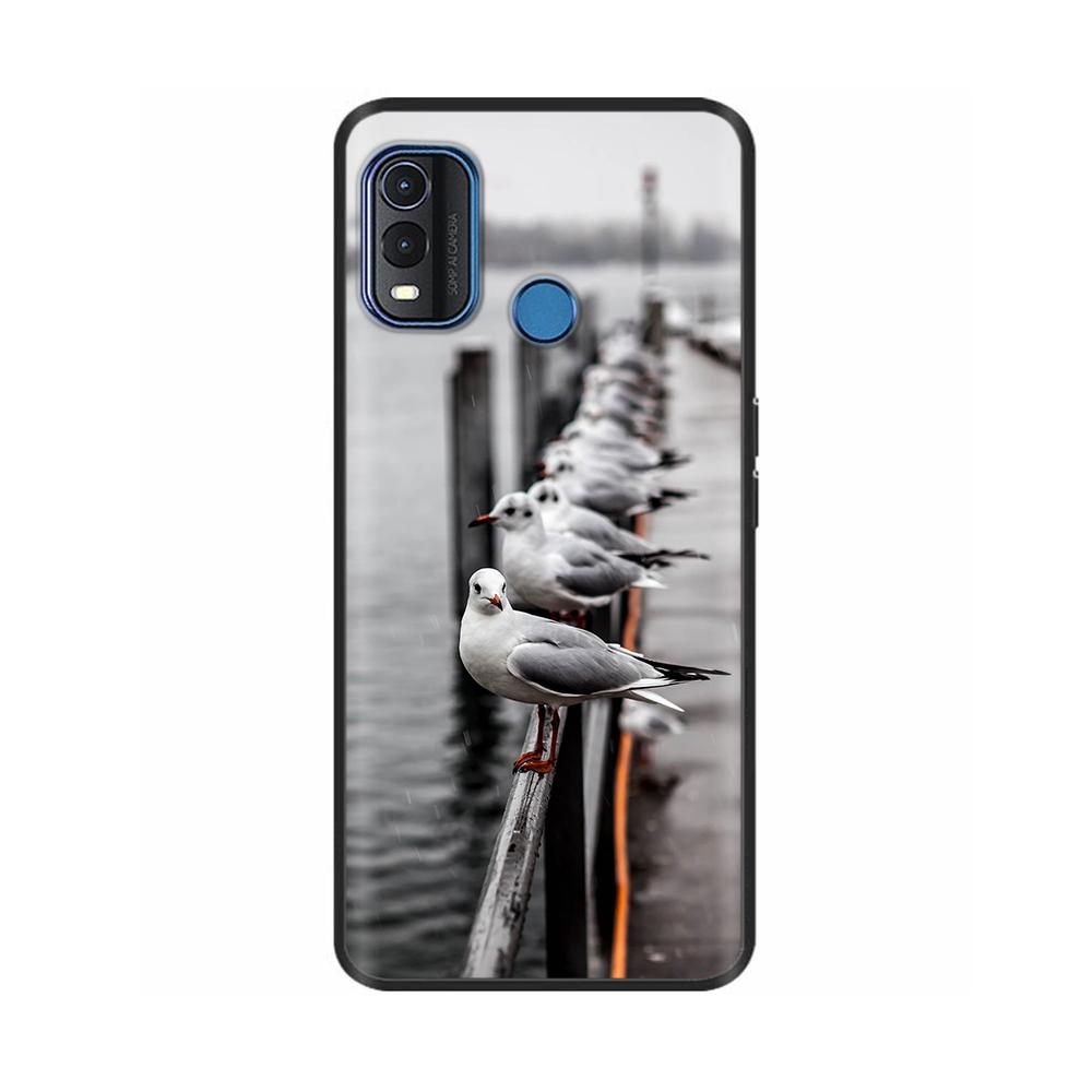 For Nokia G11 Plus Case Cute Heart Flower Soft Silicone Back Cover for Nokia G11 Plus NokiaG11 G 11 Bumper Black TPU Phone Cases