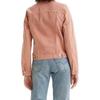 Джинсовая куртка Levis однотонная женская розовая 29945-0139