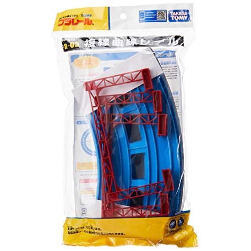 TAKARA TOMY Plarail двухколейный изогнутый рельс (4 шт) Р-05
