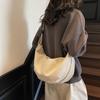 Canvas Bag Women's Large Capacity 2025 New Autumn Fashion Lazy Style One-shoulder Crossbody Bag Casual Commuter Dumpling Bag