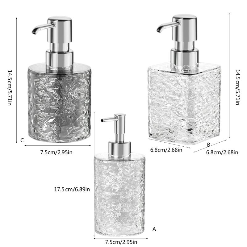 Прозрачный пенящийся дозатор для мыла, бутылка с помпой, пластиковый, многоразовый, пустой диспенсер для жидкого мыла, лосьона для рук, для кухни, ванной комнаты