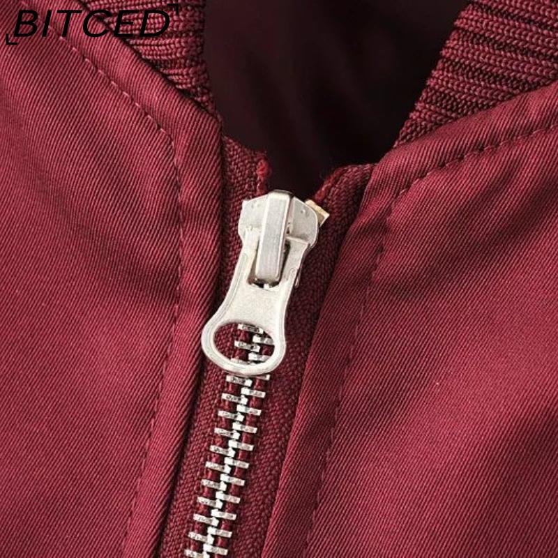 BITCED Осенняя женская легкая куртка-авиатор