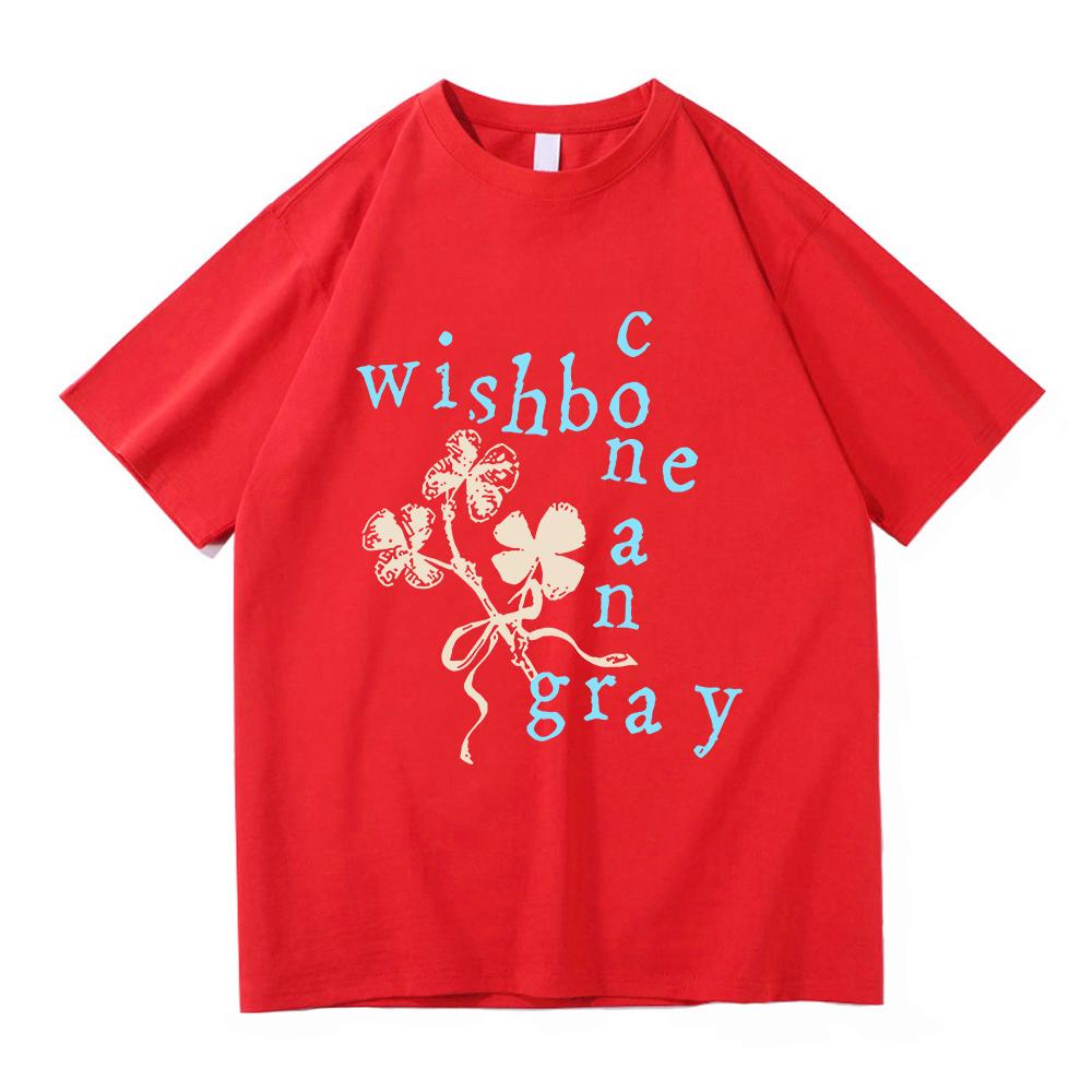 Lucky Charm Collage TShirt Wishbone Album Conan Gray Kid Krow 2026 UnisexWomen Clothing Harajuku High Quality Tops Cotton TShirts