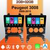 Android Carplay Car Radio For Peugeot 3008 2009-2015 Multimedia Player Head Unit Stereo GPS Navigation BT WIFI 2+32GB