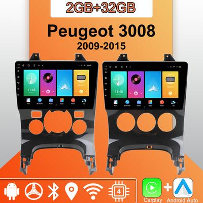 Android Carplay автомобильное радио для Peugeot 3008 2009-2015 мультимедийный проигрыватель головное устройство стерео GPS навигация BT WIFI 2+32 ГБ