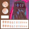 Nail Tips DIY Press on Nails Medium Length Wearable French Fake Nails