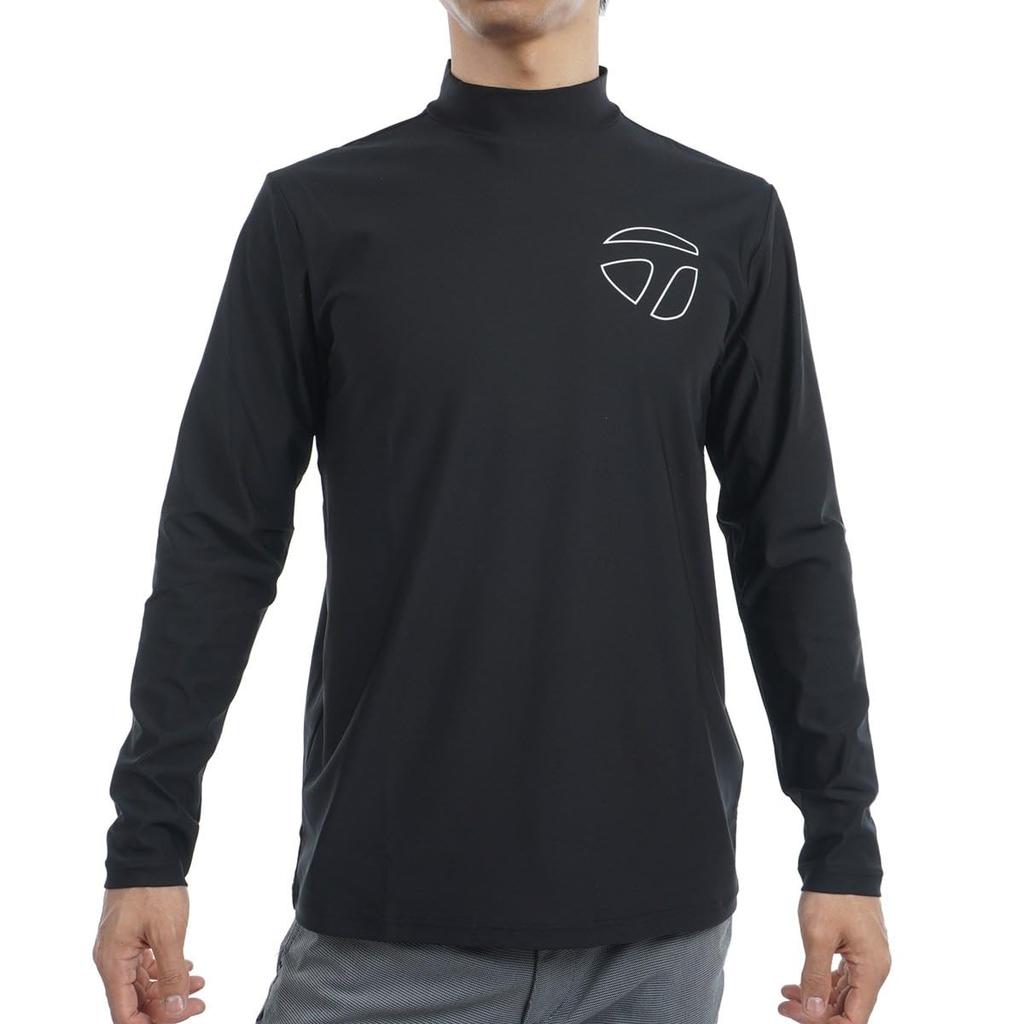 TaylorMade TM Basic Long Sleeve Mock Club, Black, Size M, Men's, 2024FW, UN353