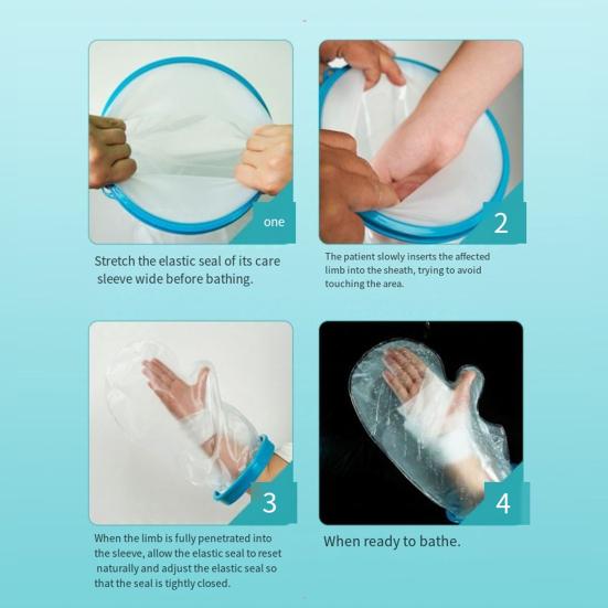 Водонепроницаемый чехол для повязки на руку, защита ран для душа, ванны после операции, многоразовый герметичный бандаж для взрослых, защитный чехол для пальца