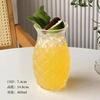 Pineapple Shaped Creative Glass Mug Transparent Tea Coffee Cups Juice Glasses Beer Cocktail Glass Water Drink Bottle Drinkware