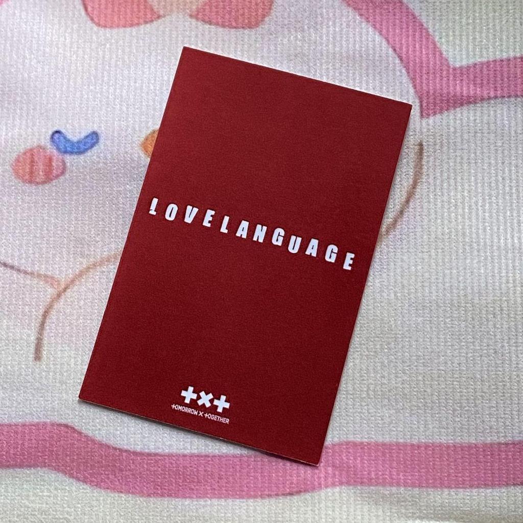 [USED] TXT Sanok Beomgyu Public Broadcast Korea Love Language Trading Card