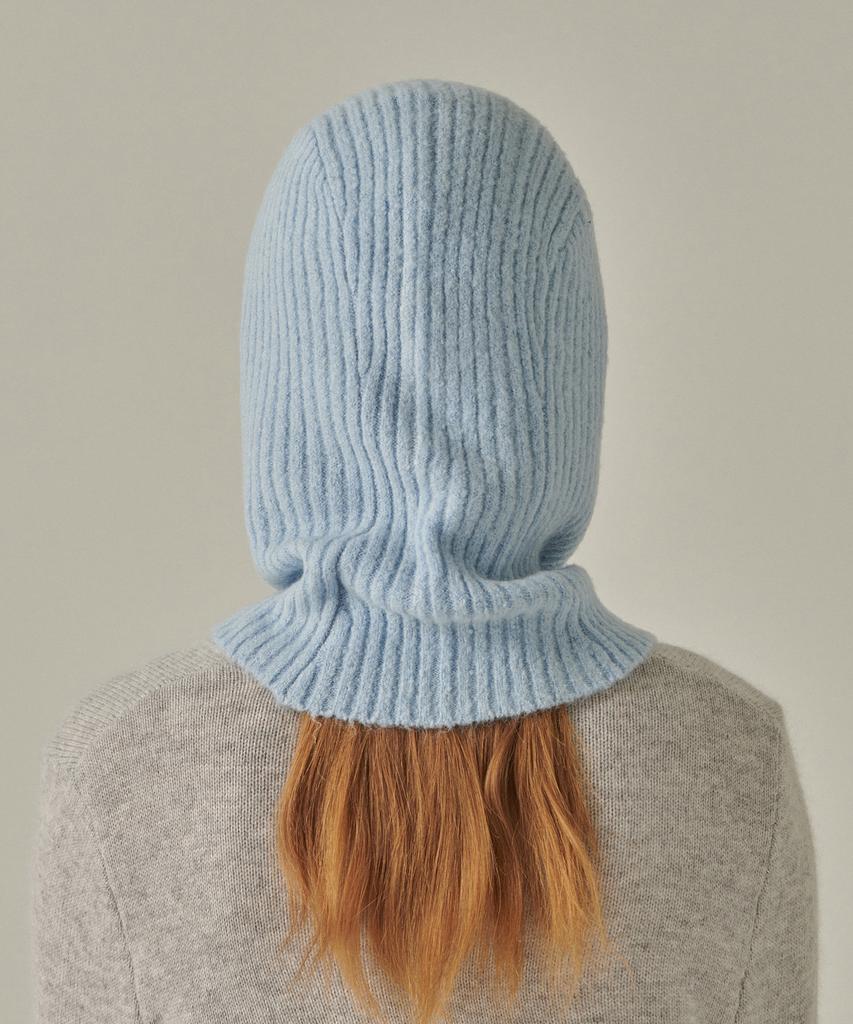 MUSINSA STANDARD WOMAN Женская мягкая балаклава из буклированной вязки [Небесно-голубой]