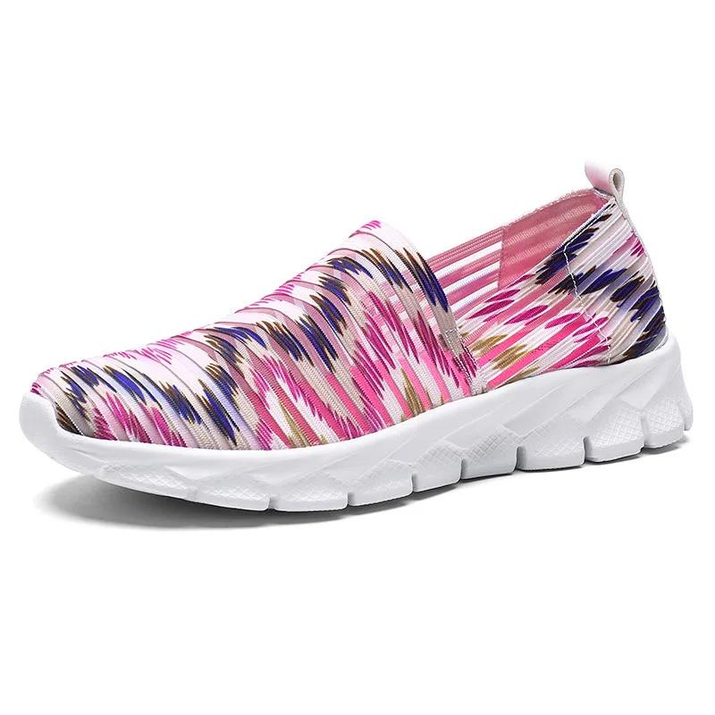 Весна Осень Женская Обувь 2024 Удобная Воздухопроницаемая Сетчатая Вулканизированная Обувь Женские Легкие Ленивые Туфли Повседневные Кроссовки75t