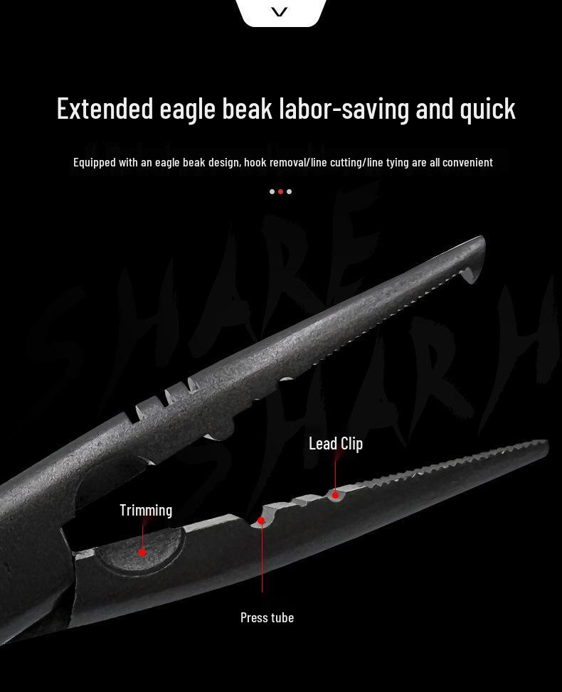 Multifunctional Crimping & Lure Pliers with Hook Remover and Wire Cutter