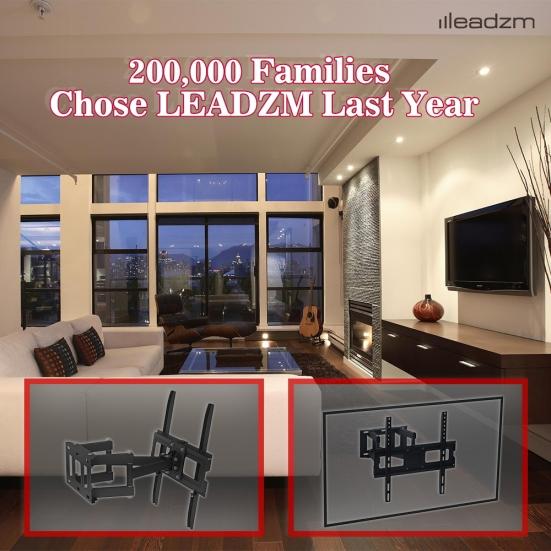 26-55-дюймовая подставка для телевизора с двойным маятником и большой базой TMDS-105, подшипник 40 кг/Vese400*400/верхний и нижний - 10 ~ 10°