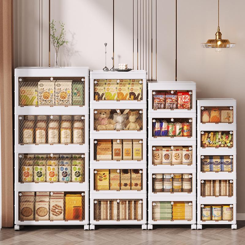 Extra Large No-Installation Plastic Storage Box for Clothes, Toys & Snacks