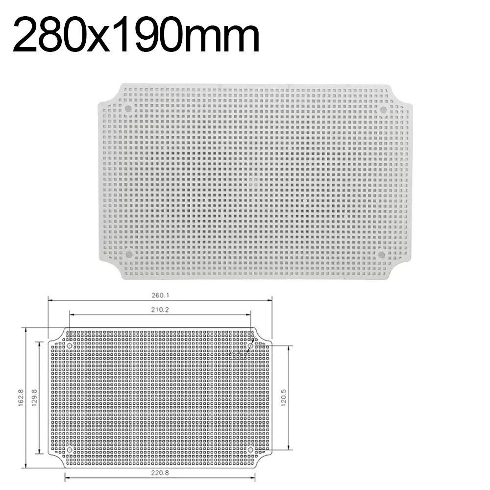 White Fixed Installation ABS Bottom Plate Porous Plate Accessory Waterproof Junction Box Honeycomb Grid Plate