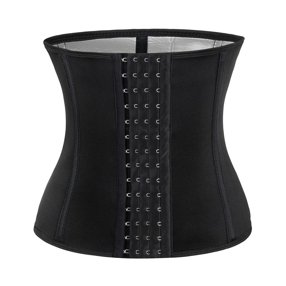 Men's Sports Fitness Waist Trainer - Extreme Sweat Abdominal Binder with Boned Hook and Eye Tummy Control Belt