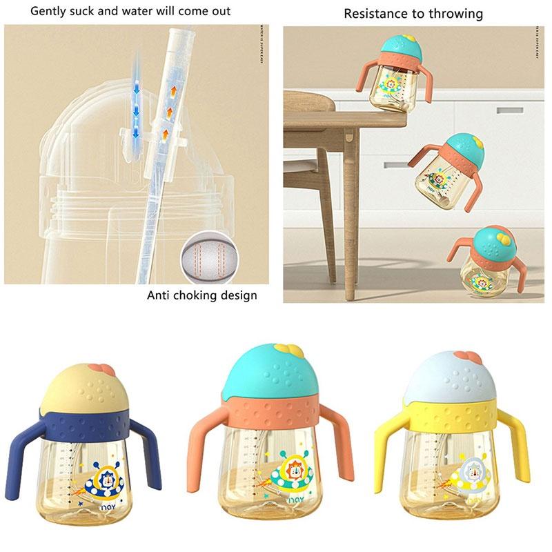 PP Антиколиковая детская бутылочка для кормления 300 мл Широкое горлышко Бутылочка для обучения питью молоко