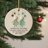 Sea Glass Art Friendship Ornament Handmade Sea Glass Christmas Tree Ornament TRUE Friends Are