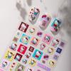 3D рельефные наклейки для нейл-арта Hello Kitty для украшения телефона