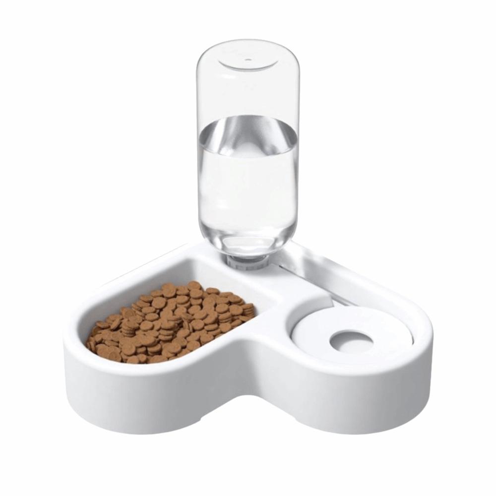 Moisture-proof Automatic Water Bowl Feeder Dual-use Corner Pet Food Dish Drinking And Feeding