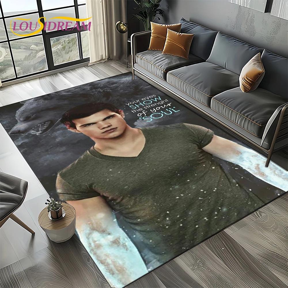 Twilight Saga Series Edward Bella Movie Carpet Rug for Living Room Bedroom Home Sofa Decoration,Kids Area Rug Non-slip Floor Mat