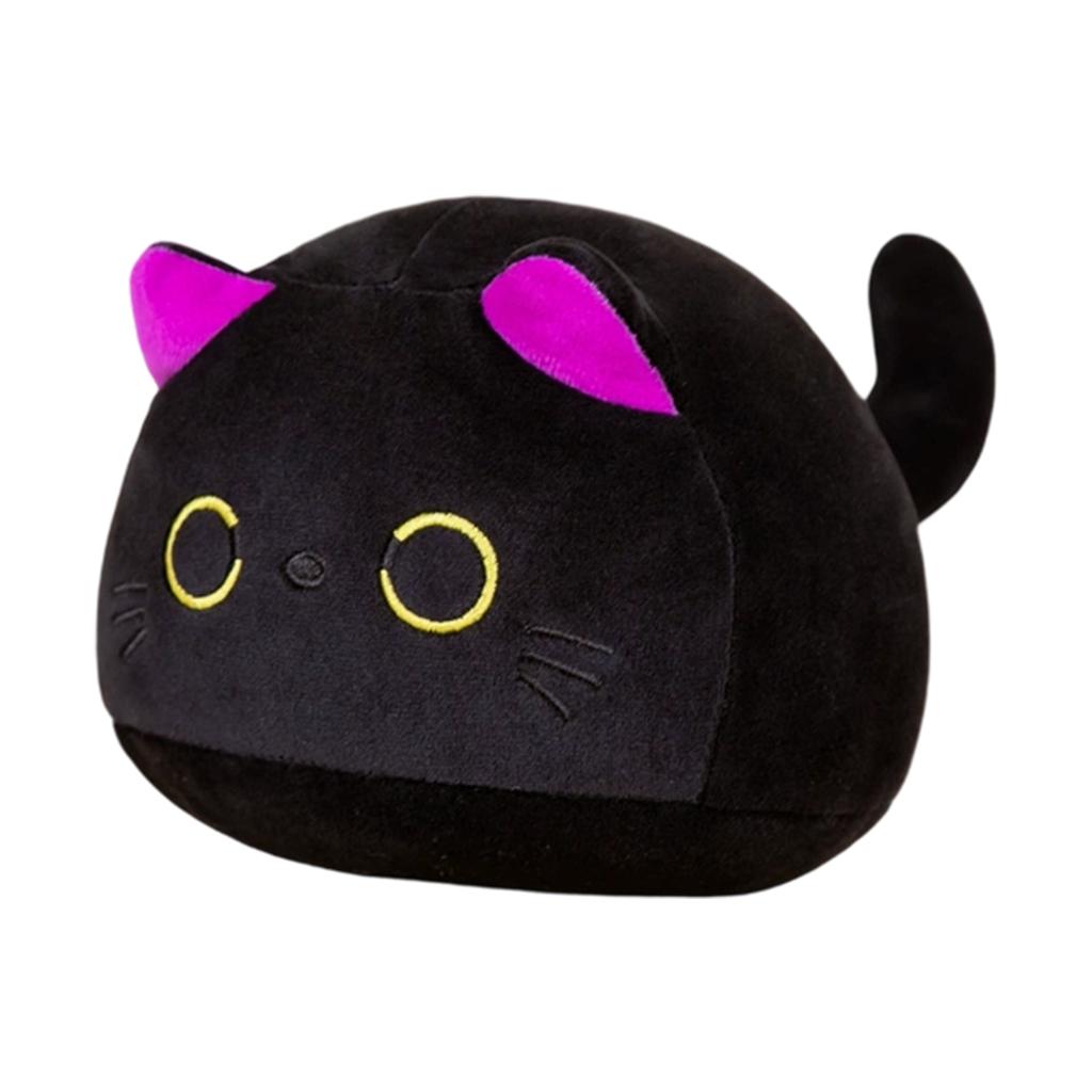 Мягкая плюшевая игрушка-кошка Декоративное чучело животного Подходит для дома, офиса и различных помещений Креативный плюшевый кукла Аксессуар для украшения комнаты