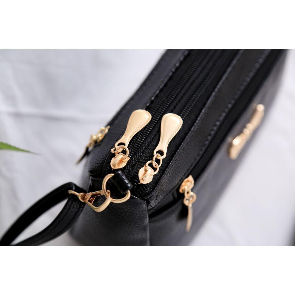 Женские кожаные сумки с бантом, женские сумки через плечо, высокое качество, женские