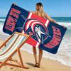 Columbus Blue Jackets Print Beach Towel, Large Soft Quick Dry Towel for Beach Camping Swimming