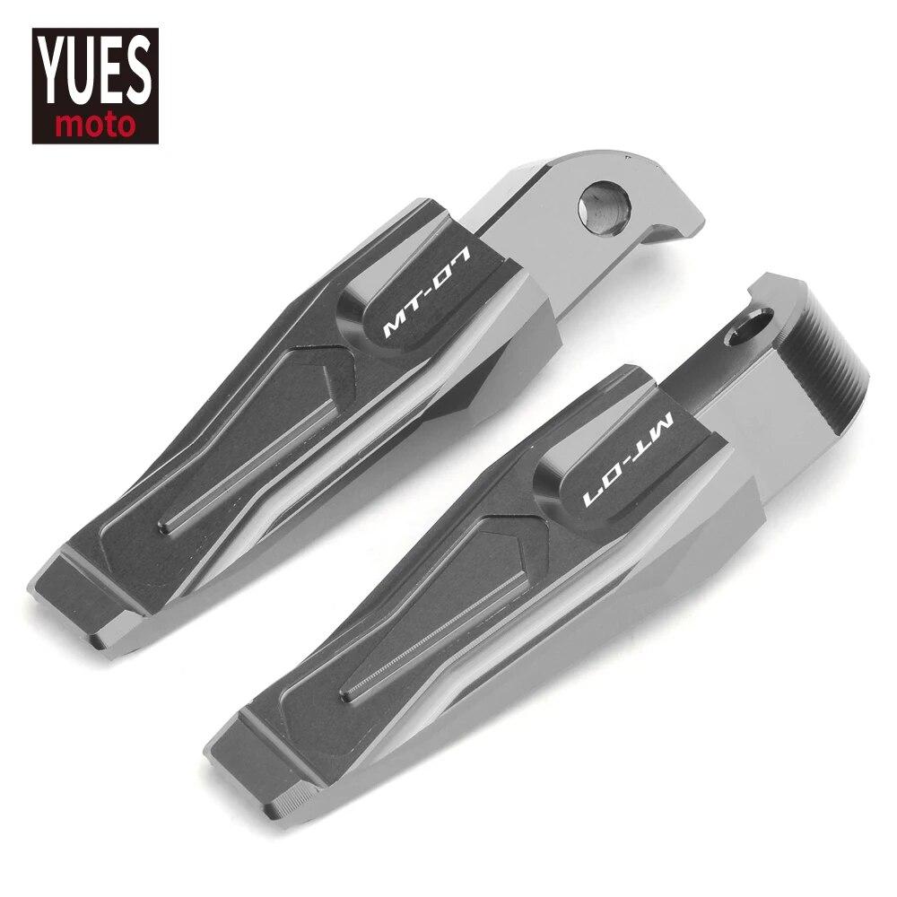 Мотоциклетные аксессуары CNC задние пассажирские подножки подножки для Yamaha MT07 2015-2017 2018 2022 MT 07