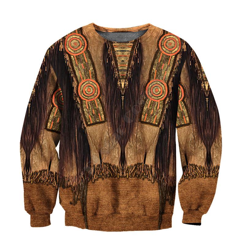 Весна Новая Мужская Толстовка Модная 3D Цифровая Свободная Повседневная С Круглым Вырезом Пуловер Топ