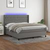 VidaXL Slat Bed Base with Mattress and LED, Upholstered Bed, Double Bed, Adult Bed for Interior Bedroom, 3138574
