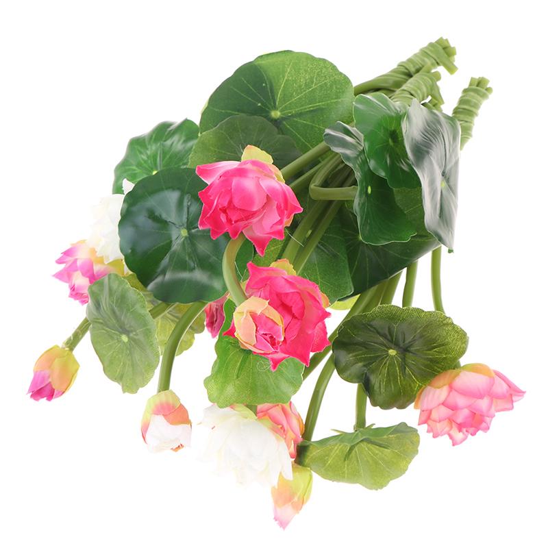 Home Decoration Pond Fish Tank Swing Personal Plastic Lotus
