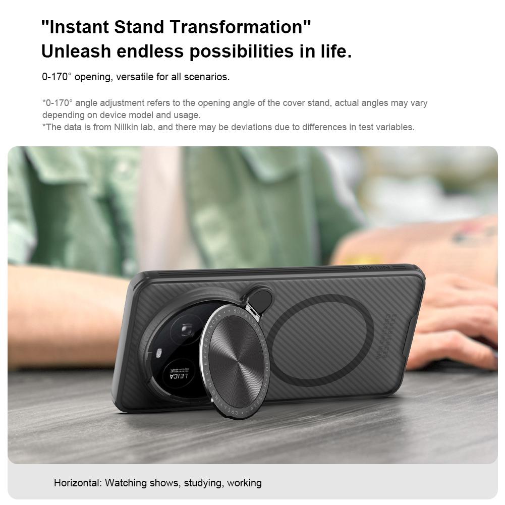 Для Xiaomi MI 15 Ultra чехол для телефона Nillkin CamShield Prop Magnetic Clear Version Hard PC+TPU Shell противоударный чехол для задней панели