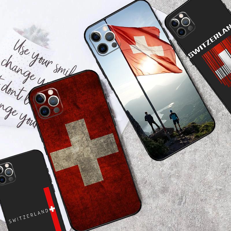 Switzerland Swiss Flag Case For OPPO Reno 12F 13F 14F 10 11 12 13 14 Pro 8T 7 8 Lite OPPO Find X6 X5 X8 X9 Pro Cover